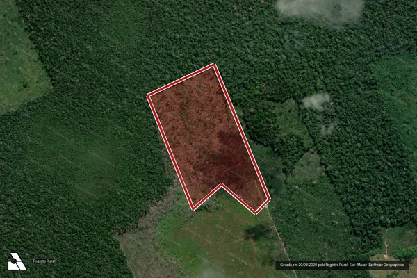 Imagem de satélite de Infração Ambiental em Lábrea - AM