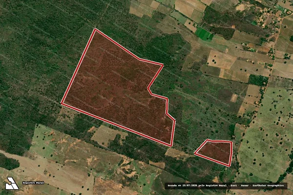 Imagem de satélite de Infração da Flora em Brejo Santo - CE