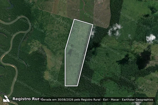 Imagem de satélite de Infração Ambiental em Humaitá - AM