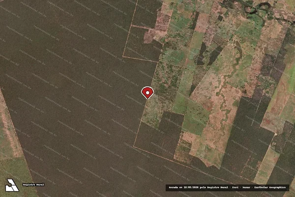 Imagem de satélite — Embargo Ambiental — Palmas de Monte Alto/BA