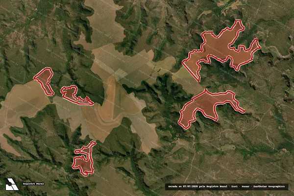 Imagem de satélite de Infração da Flora em Balsas - MA