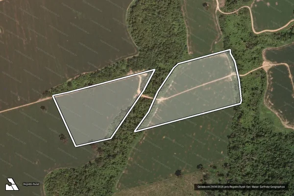 Imagem de satélite de Infração da Flora em Novo Progresso - PA
