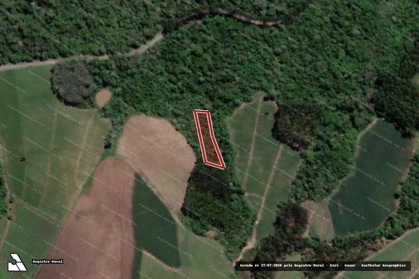 Imagem de satélite de Infração da Flora em Vitor Meireles - SC