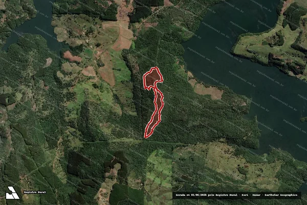 Imagem de satélite de Infração da Flora em Bituruna - PR