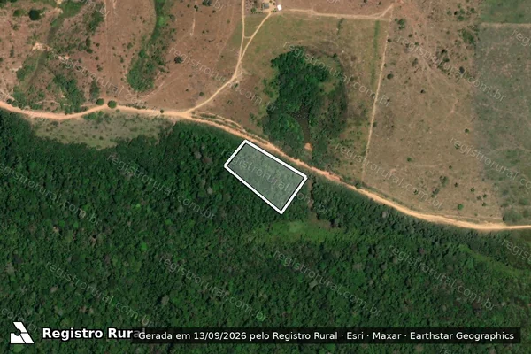 Imagem de satélite — Embargo IBAMA — Infração da Flora - Itaituba/PA