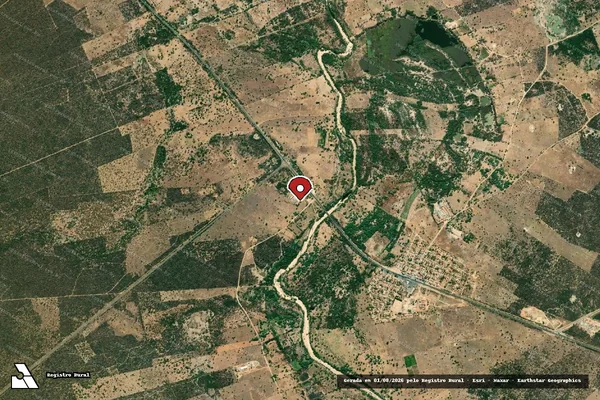 Imagem de satélite — Embargo IBAMA — Infração Ambiental — Oliveira dos Brejinhos/BA