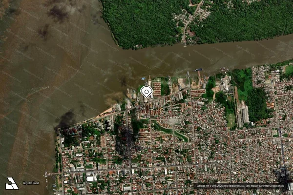 Imagem de satélite — Embargo IBAMA — Infração Ambiental - Belém/PA
