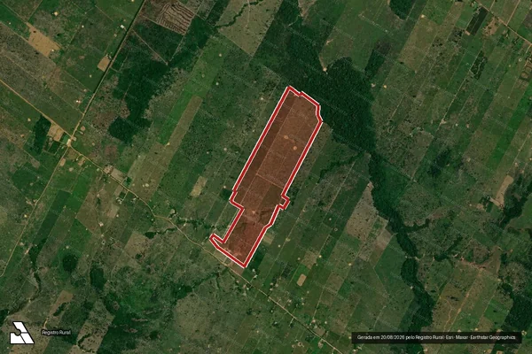 Imagem de satélite de Infração da Flora em Porto Velho - RO