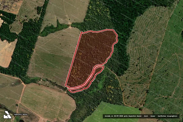 Imagem de satélite de Infração Ambiental em Alta Floresta - MT