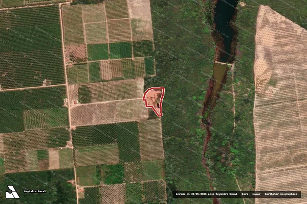 Imagem de satélite de Infração Ambiental em Acaraú - CE