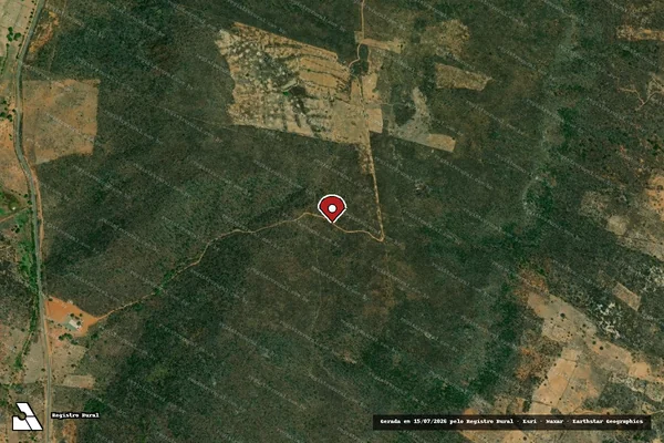 Imagem de satélite — Embargo IBAMA — Infração da Flora — Carnaubeira da Penha/PE
