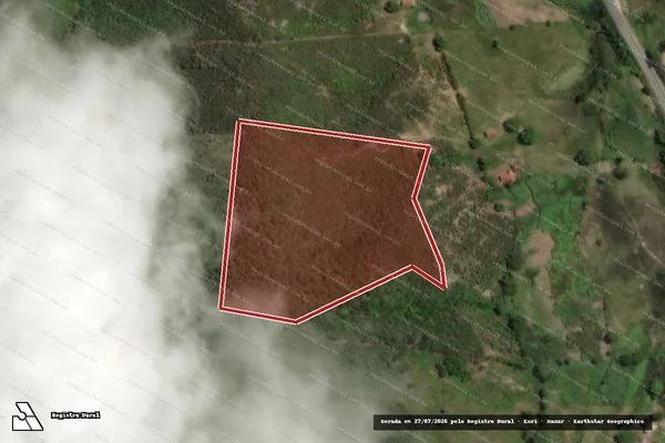 Imagem de satélite — Embargo IBAMA — Infração da Flora — Alagoa Grande/PB
