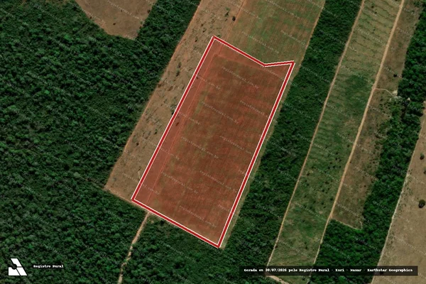 Imagem de satélite de Infração da Flora em Nova Maringá - MT