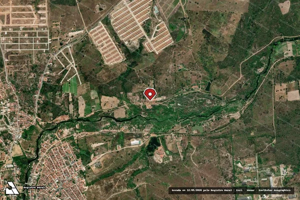 Imagem de satélite — Embargo IBAMA — Infração de Licenciamento(Não Classificada-Móvel) — Bezerros/PE