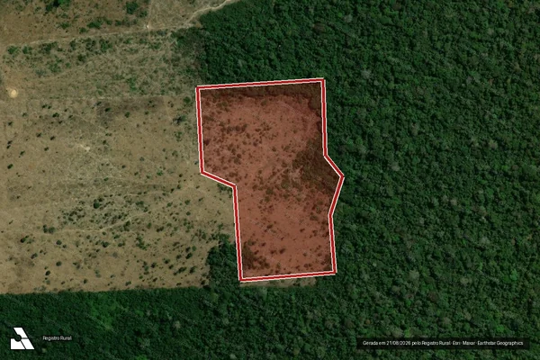 Imagem de satélite de Infração da Flora em Porto Velho - RO