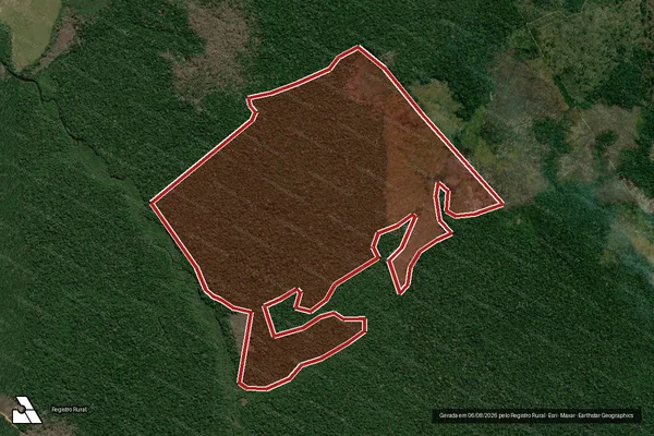 Imagem de satélite de Infração da Flora em Apuí - AM