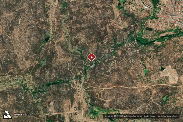 Imagem de satélite — Embargo IBAMA — Infração Ambiental — Acari/RN