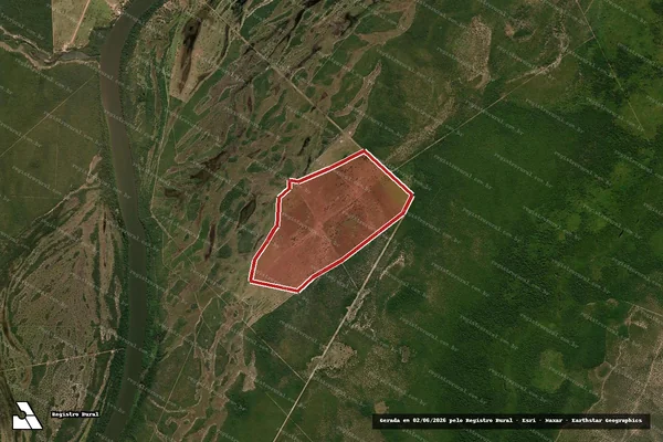 Imagem de satélite de Infração da Flora em Cocalinho - MT