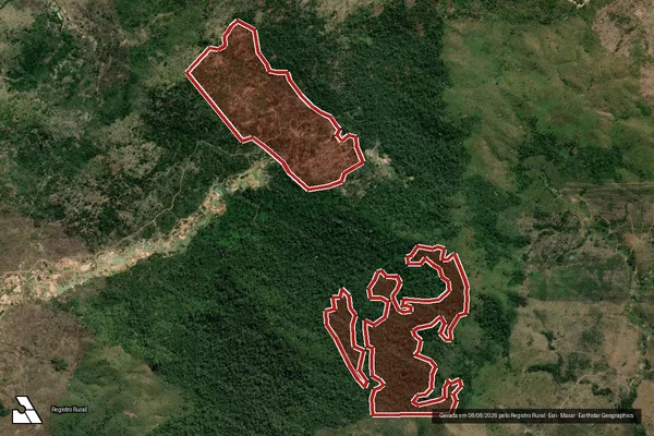 Imagem de satélite de Infração da Flora em São Félix do Xingu - PA
