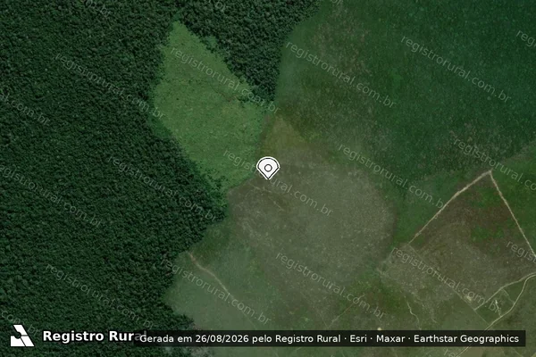 Imagem de satélite — Embargo IBAMA — Infração da Flora - Boca do Acre/AM