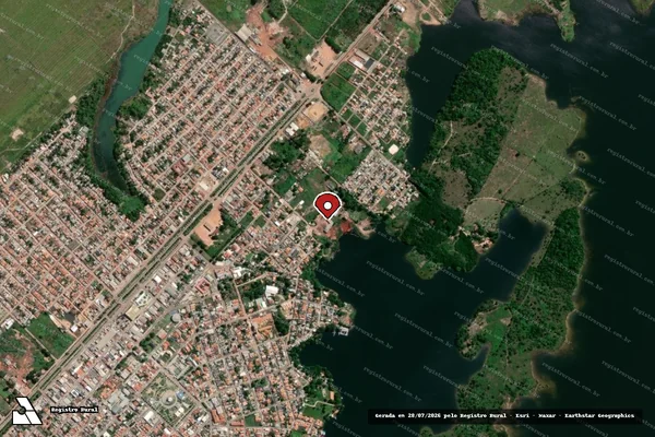 Imagem de satélite — Embargo IBAMA — Infração Ambiental — Breu Branco/PA