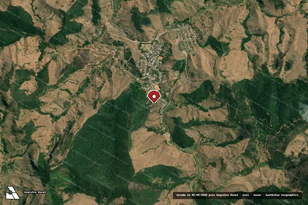 Imagem de satélite — Embargo IBAMA — Infração da Fauna — Açucena/MG