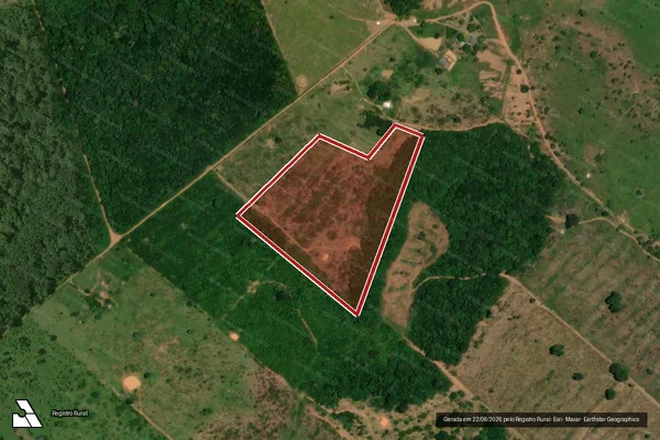 Imagem de satélite de Infração da Flora em Candeias do Jamari - RO