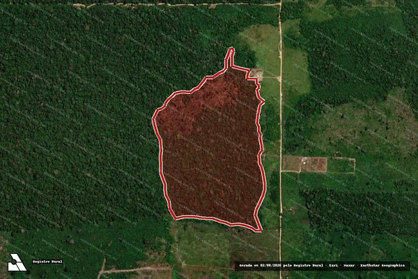 Imagem de satélite de Infração da Flora em Porto Velho - RO