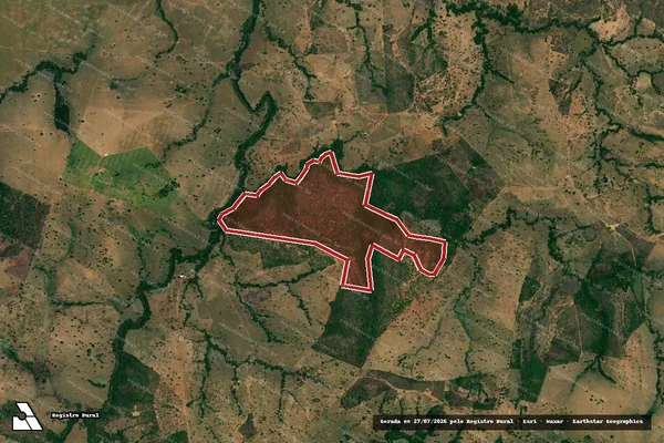 Imagem de satélite — Embargo Ambiental — Formoso/GO