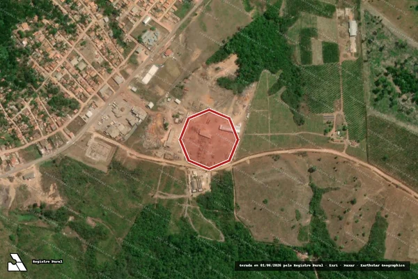 Imagem de satélite — Embargo IBAMA — Infração Ambiental - Tomé-Açu/PA