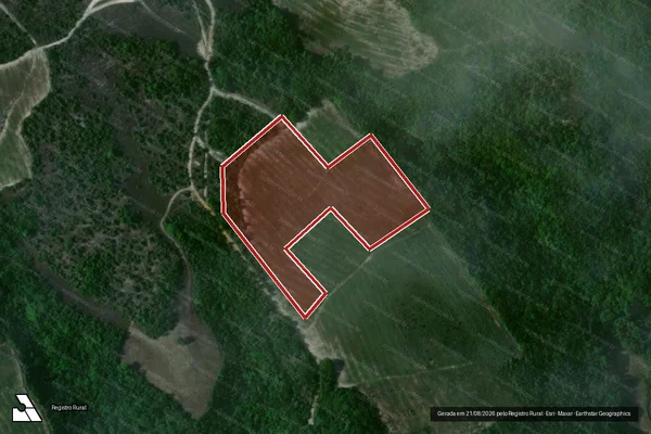 Imagem de satélite — Embargo IBAMA — Infração da Flora - Rio Tinto/PB