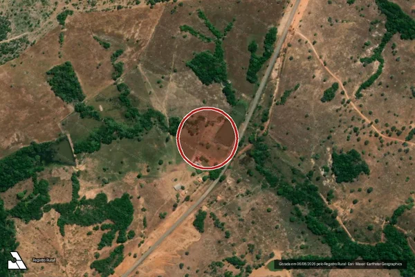 Imagem de satélite de Desmatamento em Mutunópolis - GO
