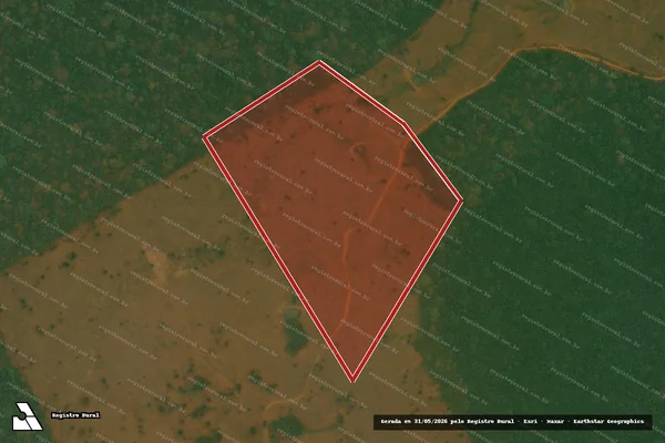 Imagem de satélite de Infração da Flora em Bujari - AC