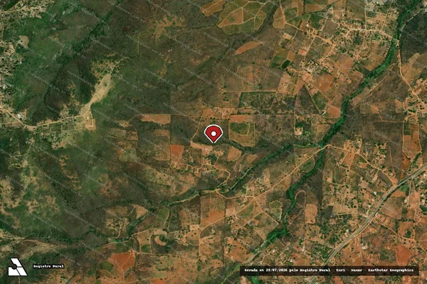 Imagem de satélite — Embargo Ambiental — Riacho das Almas/PE