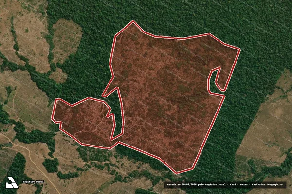 Imagem de satélite de Infração da Flora em Colniza - MT