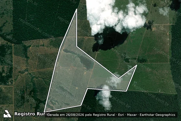 Imagem de satélite de Infração Ambiental em Lábrea - AM