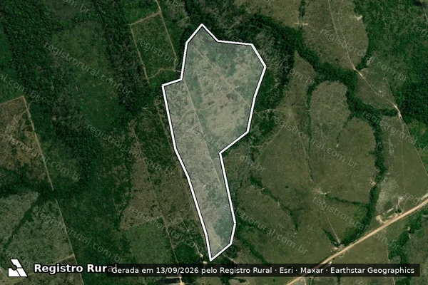 Imagem de satélite de Infração da Flora em Apuí - AM