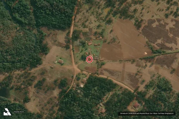 Imagem de satélite de Infração da Flora em Cruz Machado - PR