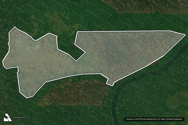 Imagem de satélite de Infração Ambiental em Apuí - AM