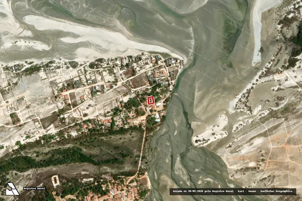 Imagem de satélite — Embargo IBAMA — Infração Ambiental - Camocim/CE