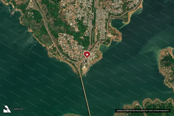Imagem de satélite — Embargo IBAMA — Infração Ambiental - Tucuruí/PA