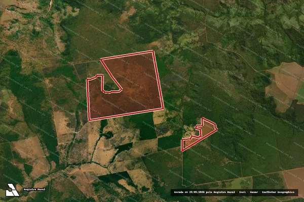 Imagem de satélite de Infração da Flora em Alto Boa Vista - MT
