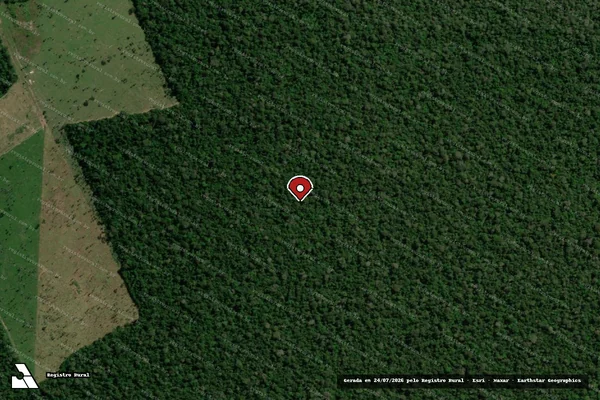 Imagem de satélite — Embargo IBAMA — Infração Ambiental - Guajará-Mirim/RO