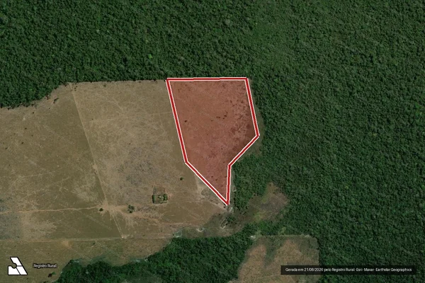 Imagem de satélite de Infração Ambiental em Altamira - PA