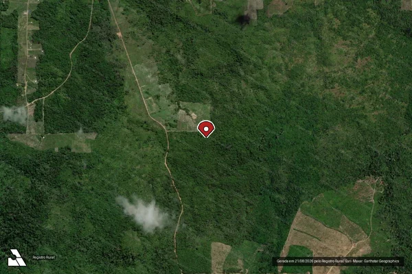 Imagem de satélite — Embargo IBAMA — Infração Ambiental - Ulianópolis/PA