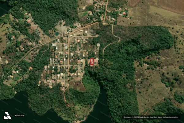 Imagem de satélite — Embargo IBAMA — Infração da Flora — Santo Antônio Do Descoberto/GO