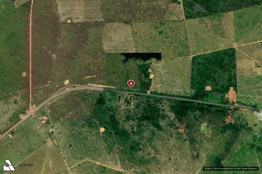 Imagem aérea do item A