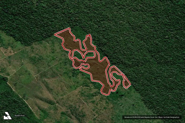 Imagem de satélite de Infração Ambiental em Apuí - AM
