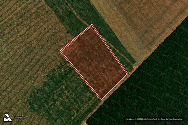 Imagem de satélite — Embargo IBAMA — Infração da Flora - Nova Maringá/MT