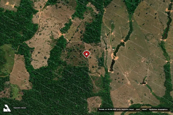 Imagem de satélite — Embargo IBAMA — Infração da Flora - Acrelândia/AC